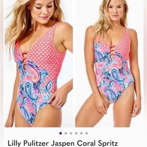 🌴🦩Lilly Pulitzer Jaspen~ Coral Spritz 🌴🦩